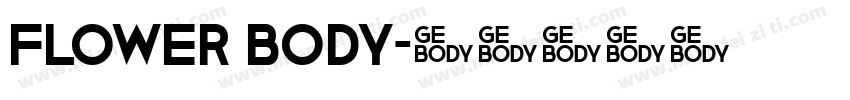 flower body字体转换